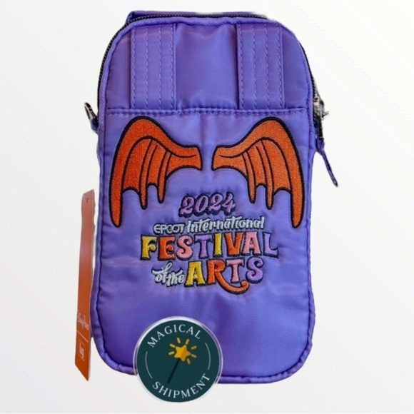 Disney Parks - 2024 Epcot Festival of the Arts Figment Lug Crossbody Bag - Picture 2 of 5